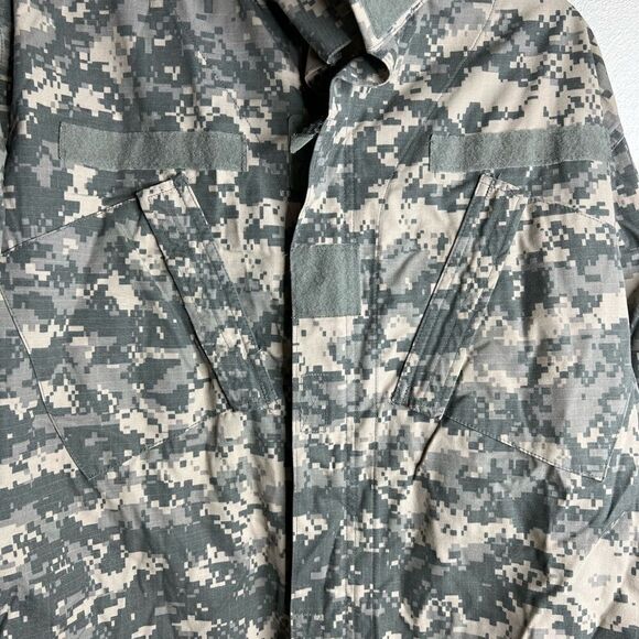 U.S. army combat uniform coat men’s size medium long gray camo - Picture 4 of 7